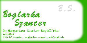 boglarka szanter business card